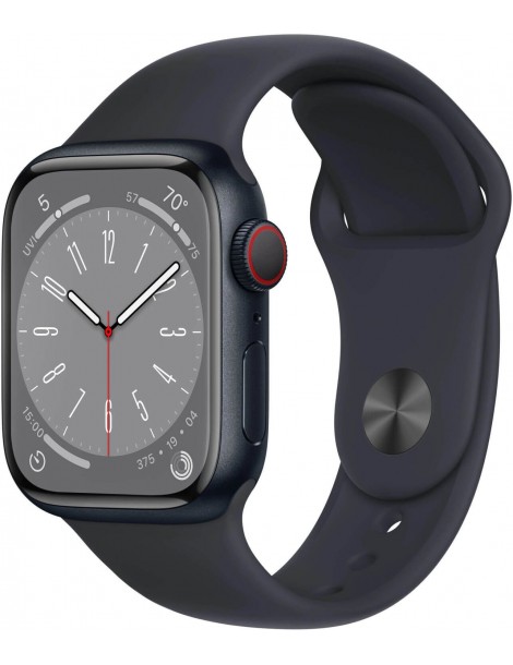 Apple Watch 8 45mm Quadrante Nero con cinturino Nero GPS Europa