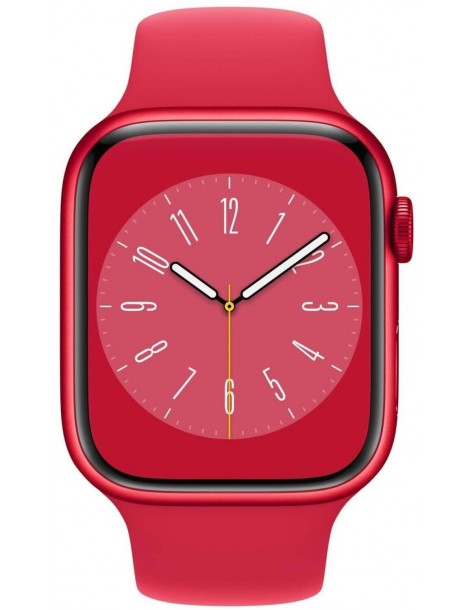 Apple Watch 8 41mm Quadrante Rosso con cinturino Rosso GPS Europa