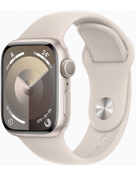 Apple Watch 9 41mm Quadrante Bianco con cinturino Bianco GPS Europa - 1