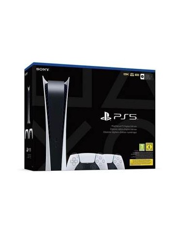 PlayStation 5 Console 1TB Digital Slim Bianco + 2 DualSense Italia