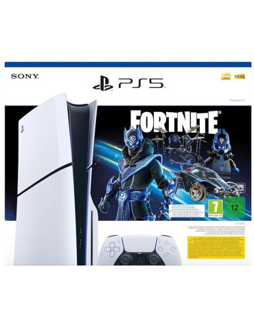 PlayStation PS5 Slim 1TB Standard Bianco + Cobalt Star Fortnite Bundle Italia